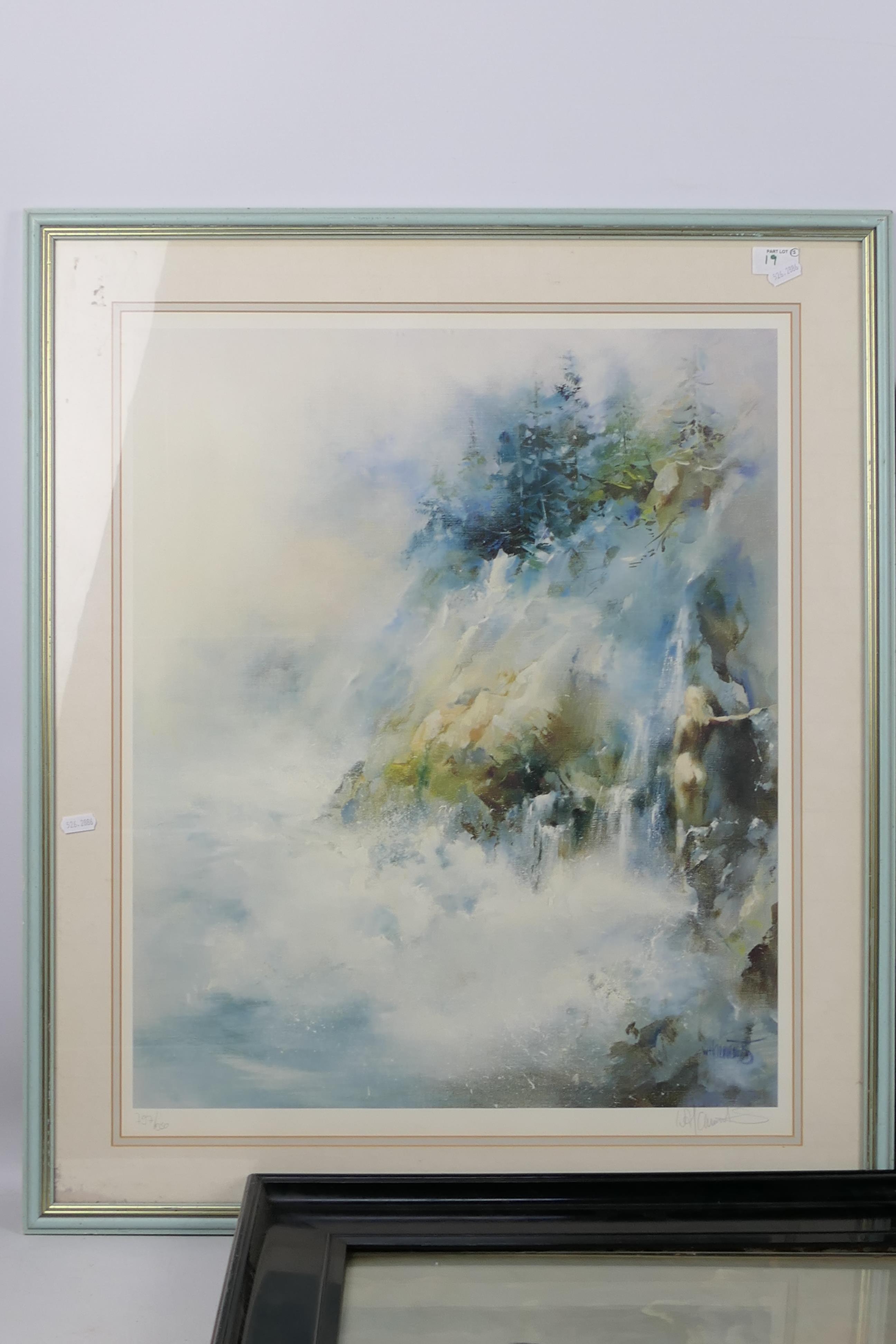 Three framed prints including one limited edition, signed and numbered in pencil by the artist, - Image 2 of 6