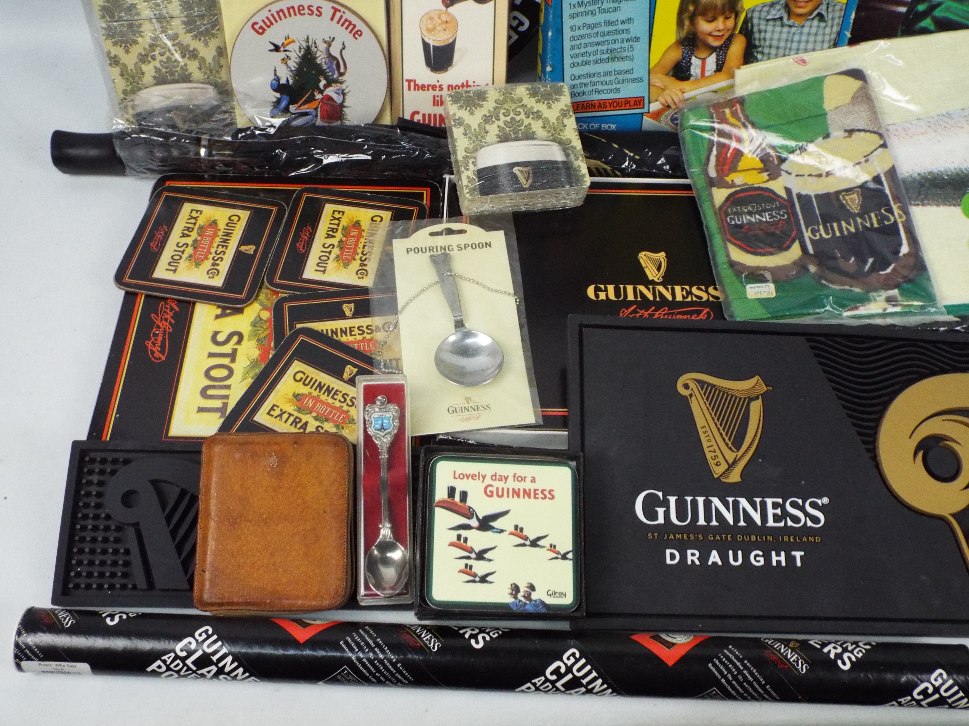 Guinness - A collection of Guinness branded collectables to include hats, coasters/ table mats, - Image 2 of 5