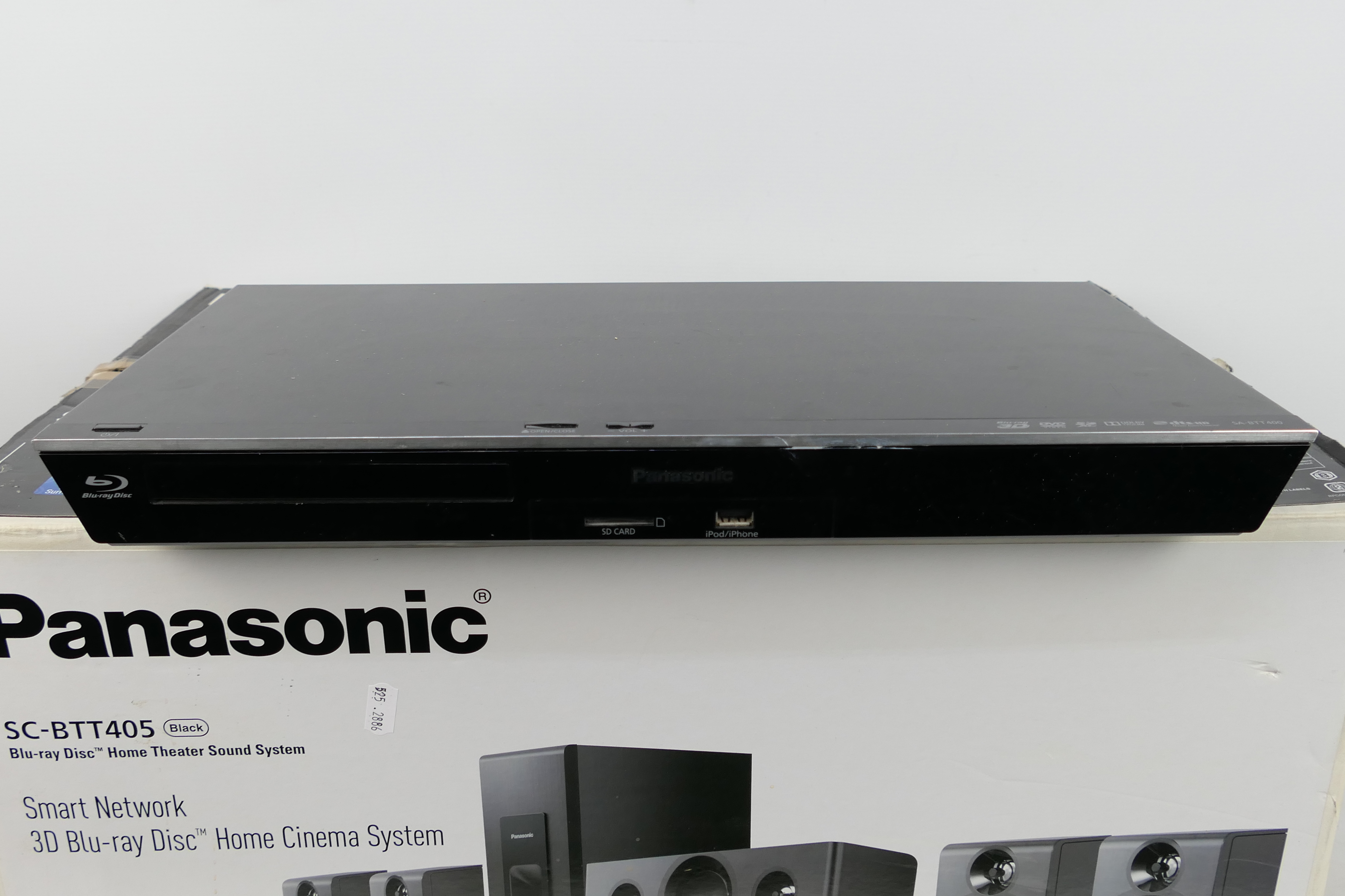 A boxed Panasonic Blu-ray Home Theatre Sound System, model SC - BTT405, unchecked for completeness. - Image 2 of 4