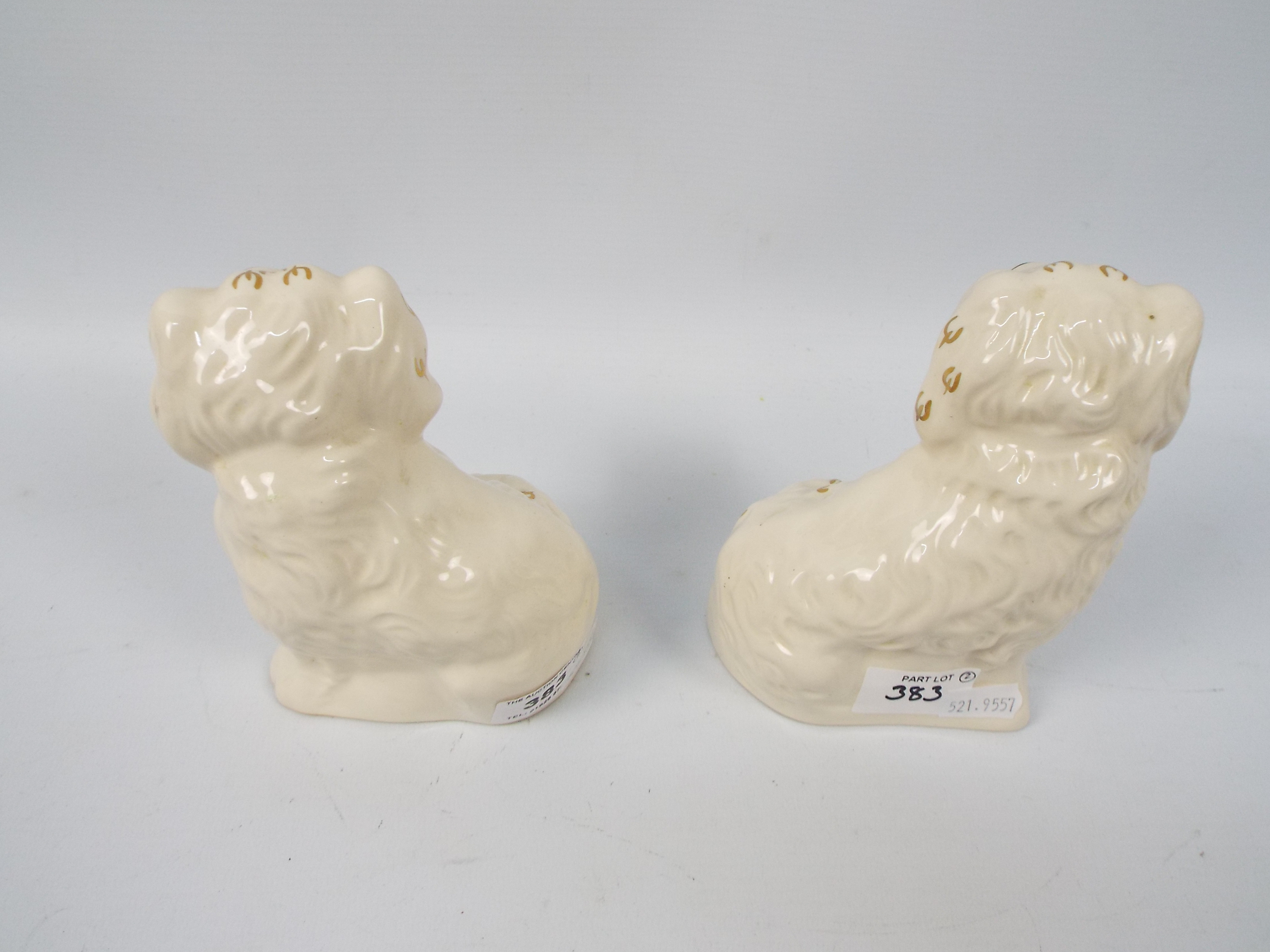 A pair of Royal Doulton Staffordshire style dogs, printed marks and impressed 1378 to the base, - Image 2 of 4