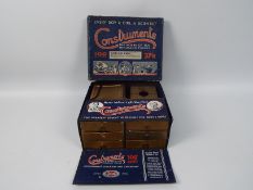 A vintage Construments Outfit 100 scientific construction set for making magnifiers, magic lanterns,