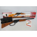 An Air Venturi John Wayne 'lil duke .177 Caliber Lever Action BB Rifle, contained in original box.