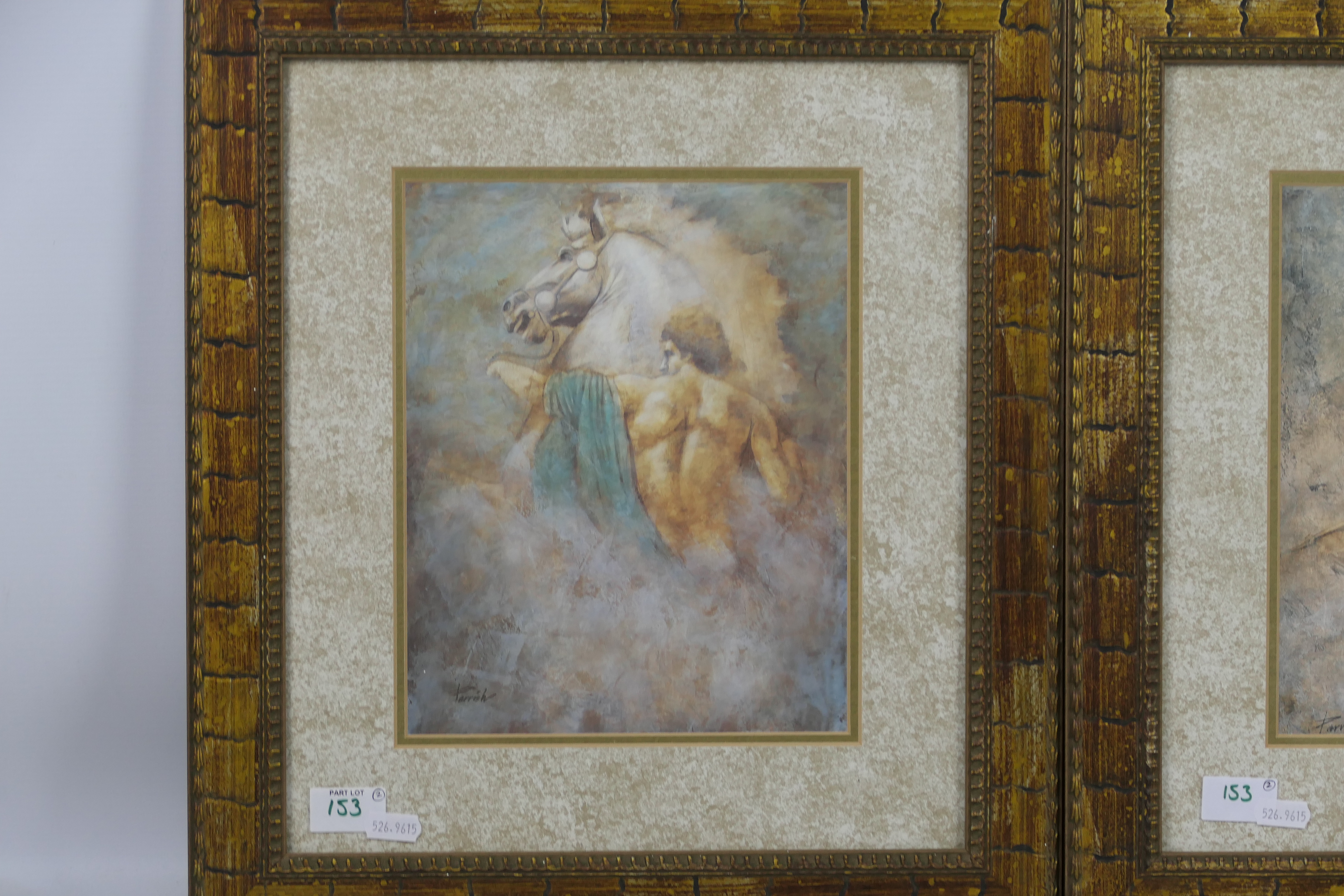 A pair of framed prints after J D Parrish, titled Spirits I and Spirits II, - Image 2 of 3