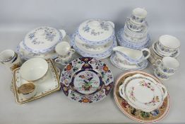 A collection of dinner and tea wares comprising Royal Doulton Coniston pattern and Paragon Cherwell