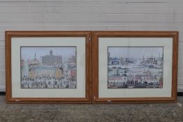 Two prints after Laurence Stephen Lowry,
