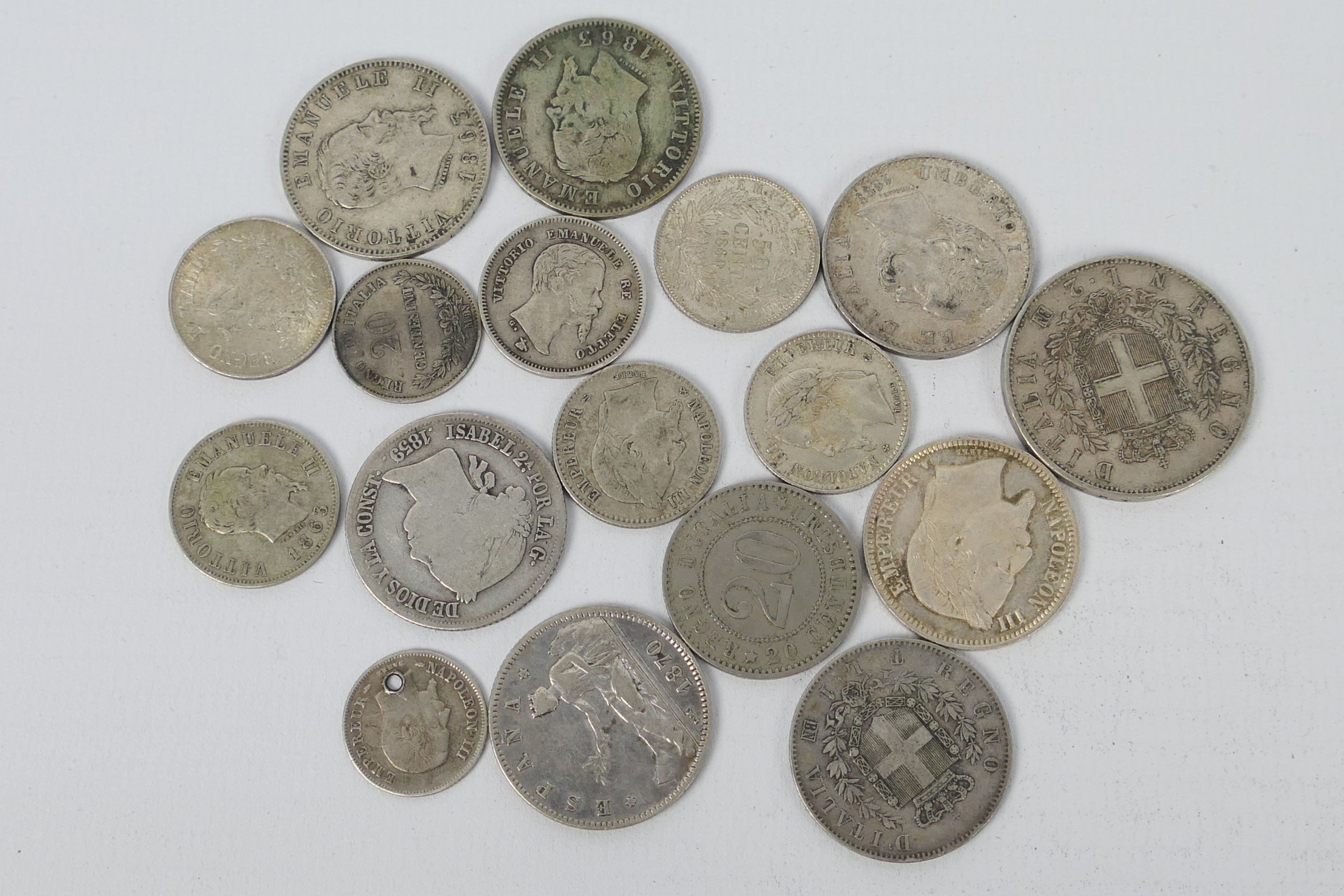Silver Coins - A collection of continent - Image 2 of 2