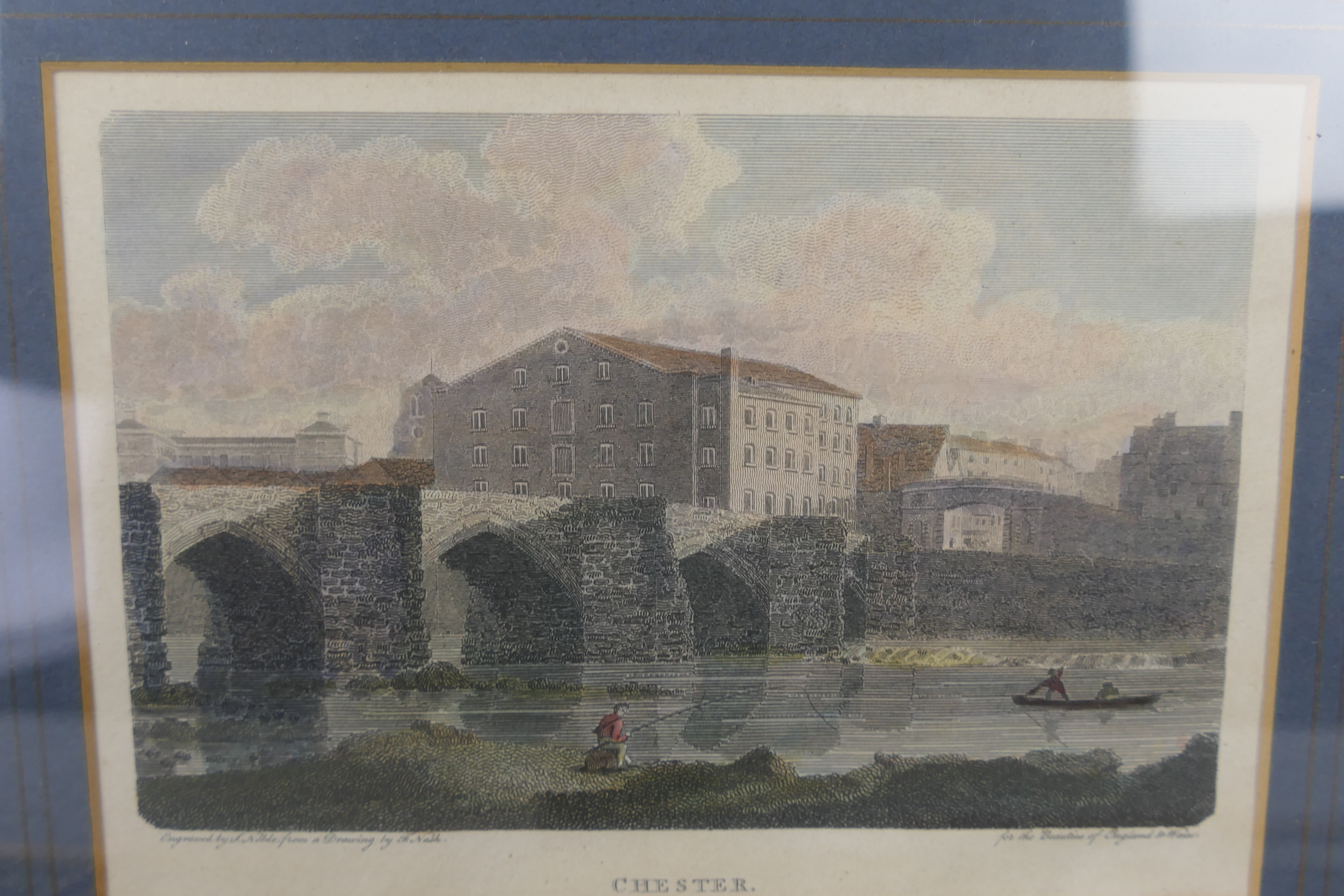A collection of framed prints / engravings depicting scenes of Chester, - Image 5 of 6