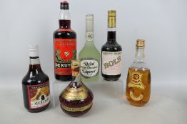 Various vintage liqueurs to include cherry brandy,