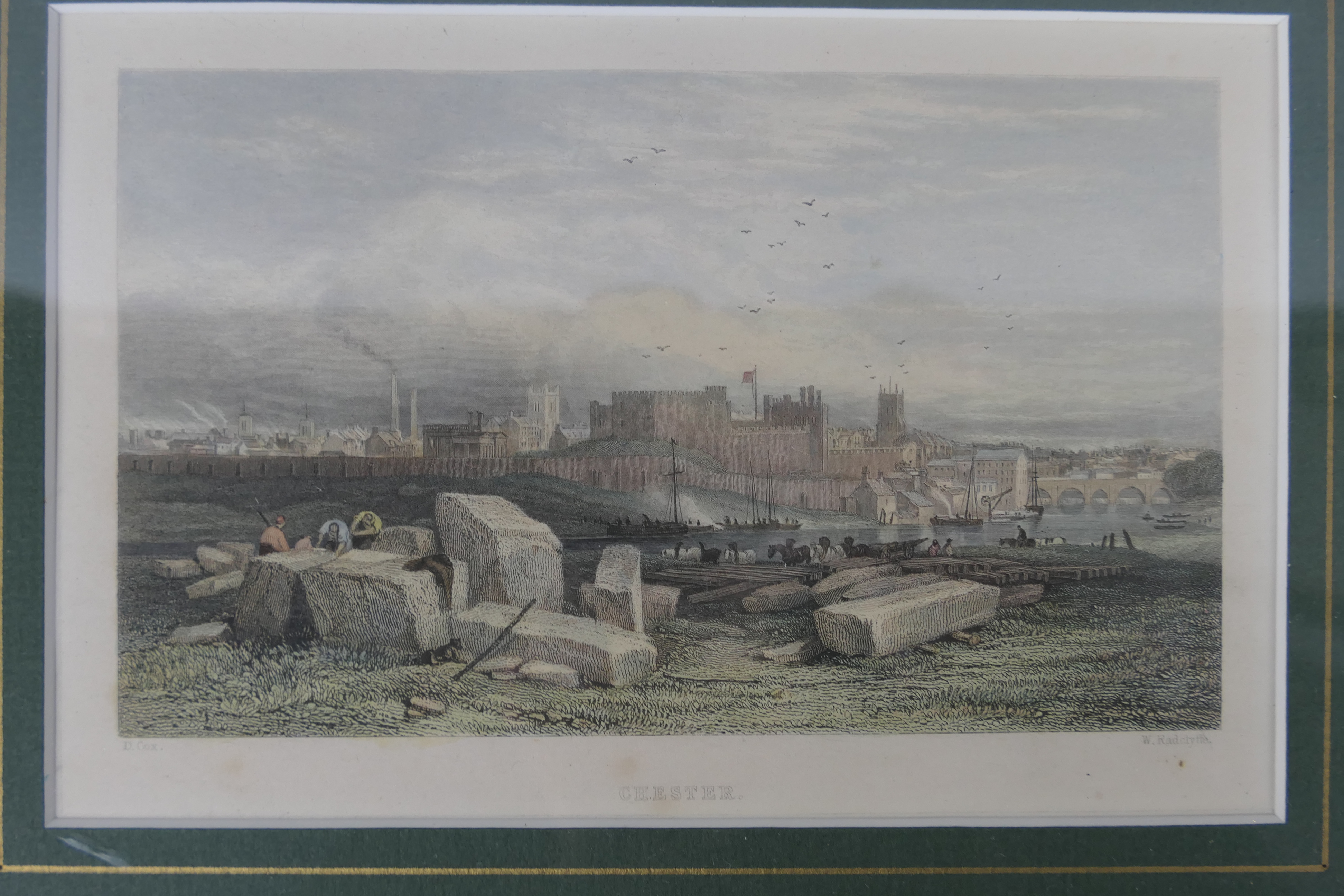 A collection of framed prints / engravings depicting scenes of Chester, - Image 4 of 6