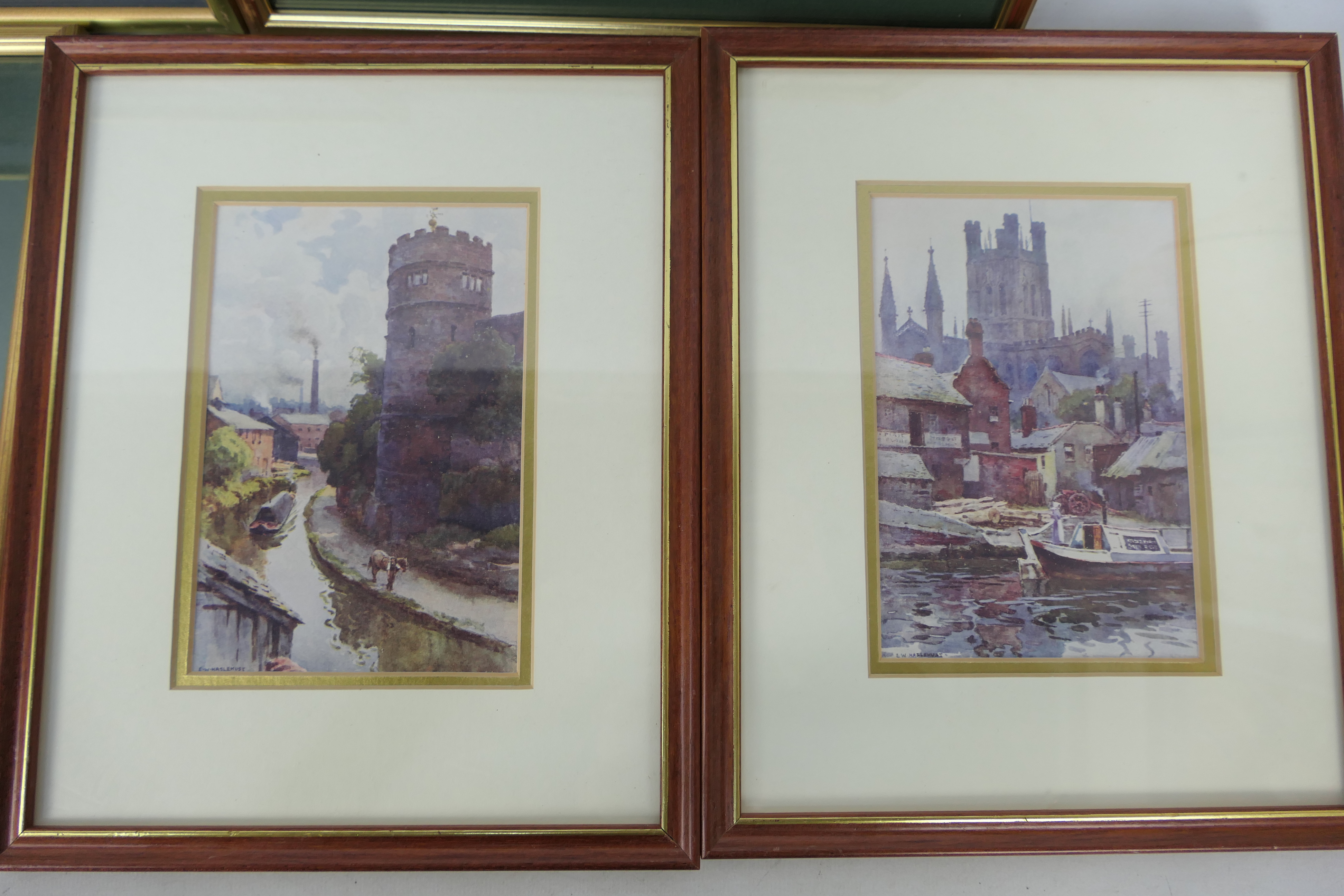 A collection of framed prints / engravings depicting scenes of Chester, - Image 3 of 6