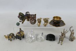 Lot to include Swarovski, cloisonne and other.