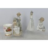 Three Spanish porcelain figures to inclu