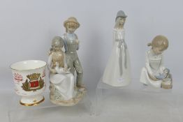 Three Spanish porcelain figures to inclu