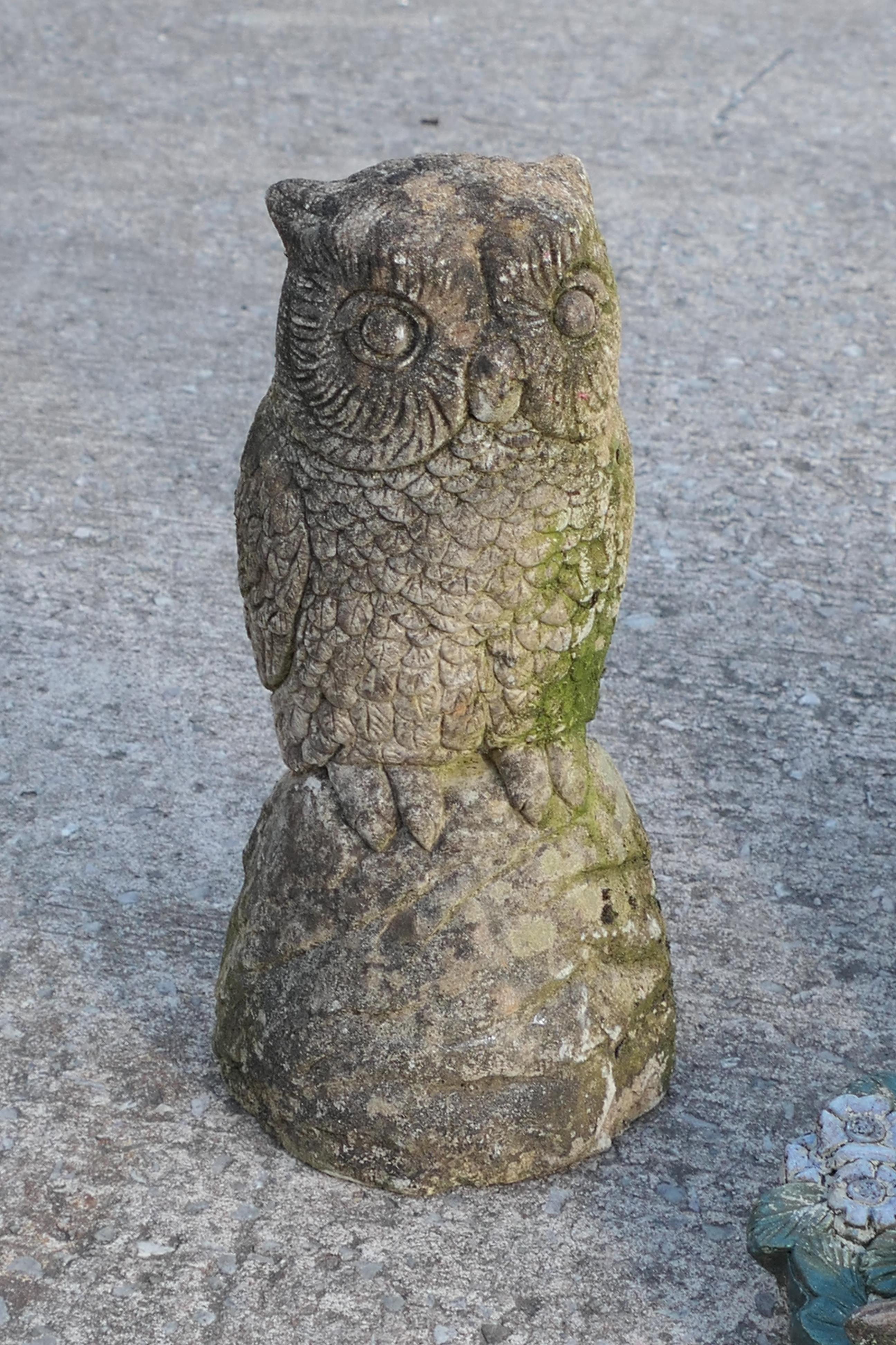 Four reconstituted stone garden ornaments, largest approximately 43 cm (h). - Image 3 of 5