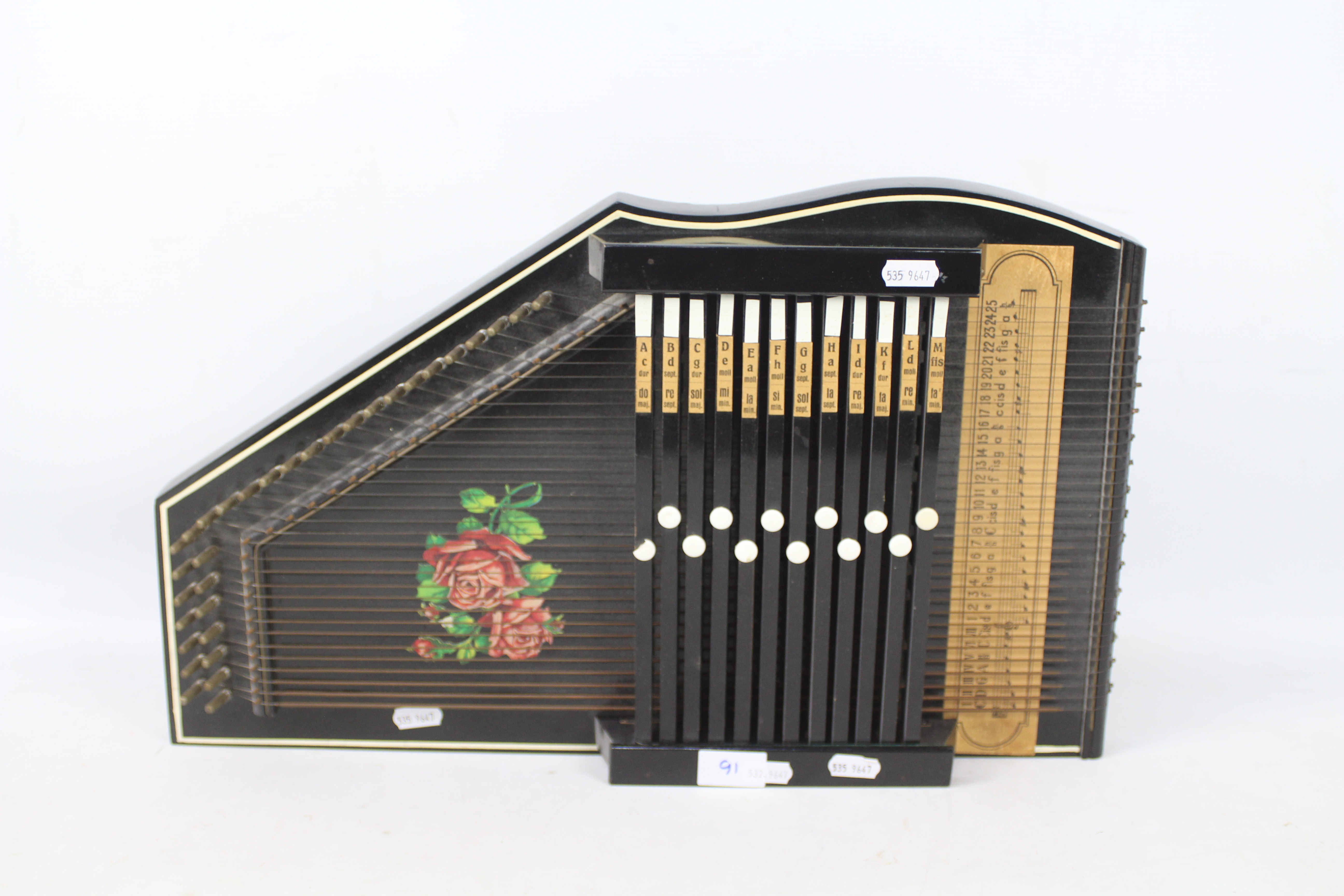 A vintage German autoharp / chord zither.