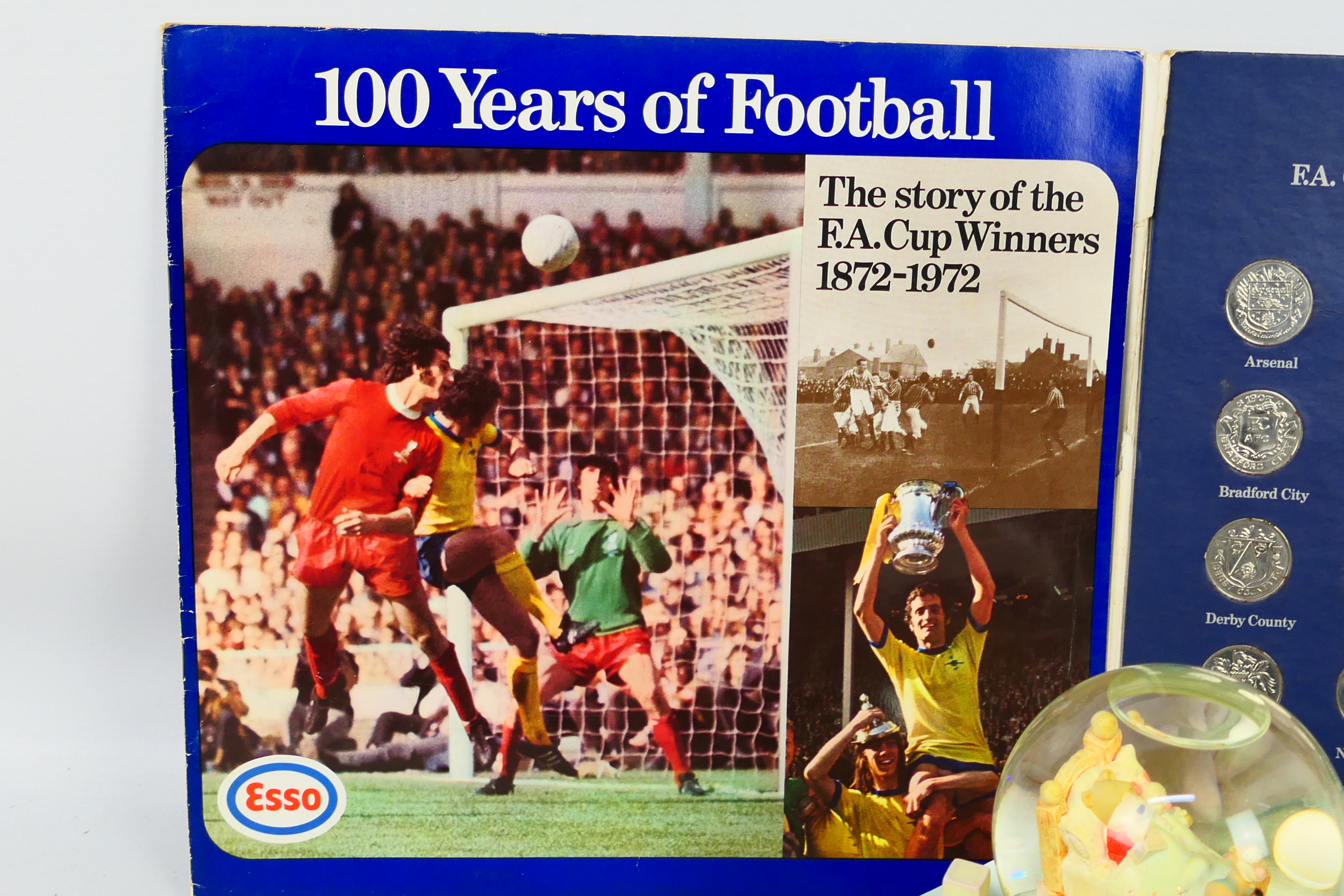 An ESSO FA Cup Centenary Collector Coin Set and a Disney Winnie The Pooh snow globe. - Image 4 of 5