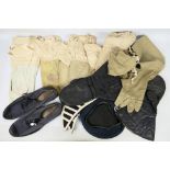Lot to include three pairs of military ski mittens, stamped to the interior with broad arrow,