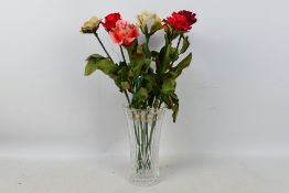 Ten limited edition bisque porcelain roses by the House Of Capodimonte,