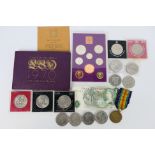 Lot to include a 1970 Coinage Of Great Britain And Northern Ireland coin set,