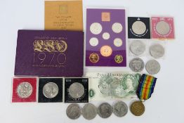 Lot to include a 1970 Coinage Of Great Britain And Northern Ireland coin set,