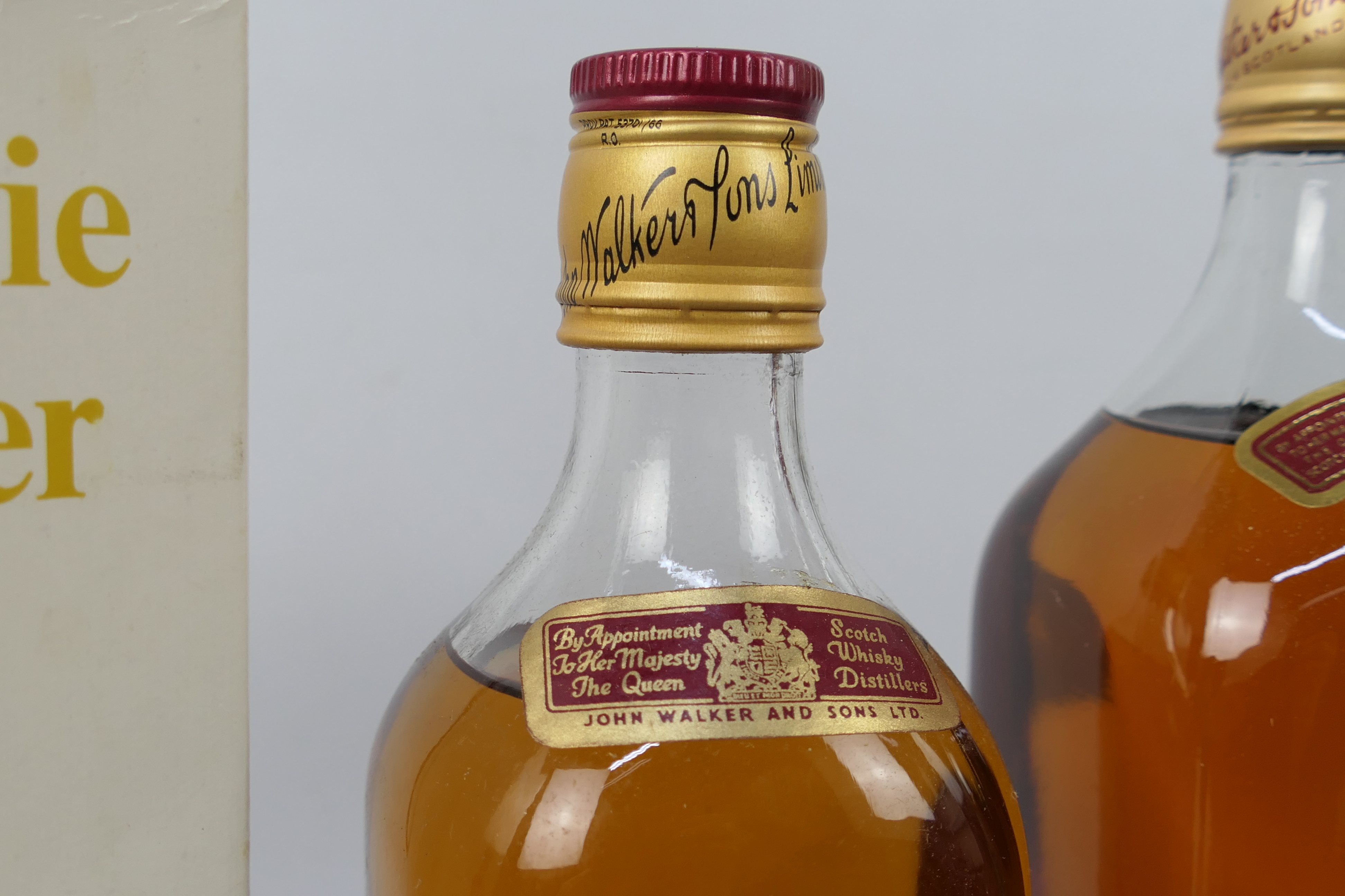 Two bottles of Johnnie Walker Red Label comprising one 1. - Image 4 of 8