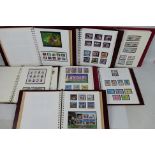Philately - Seven albums of mint stamps comprising Isle Of Man, Guernsey, Jersey.
