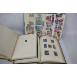 Philately - Three albums with various stamps to include Penny Black (CG), Govt Parcels, Edward VIII,
