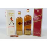 Two bottles of Johnnie Walker Red Label comprising one 1.