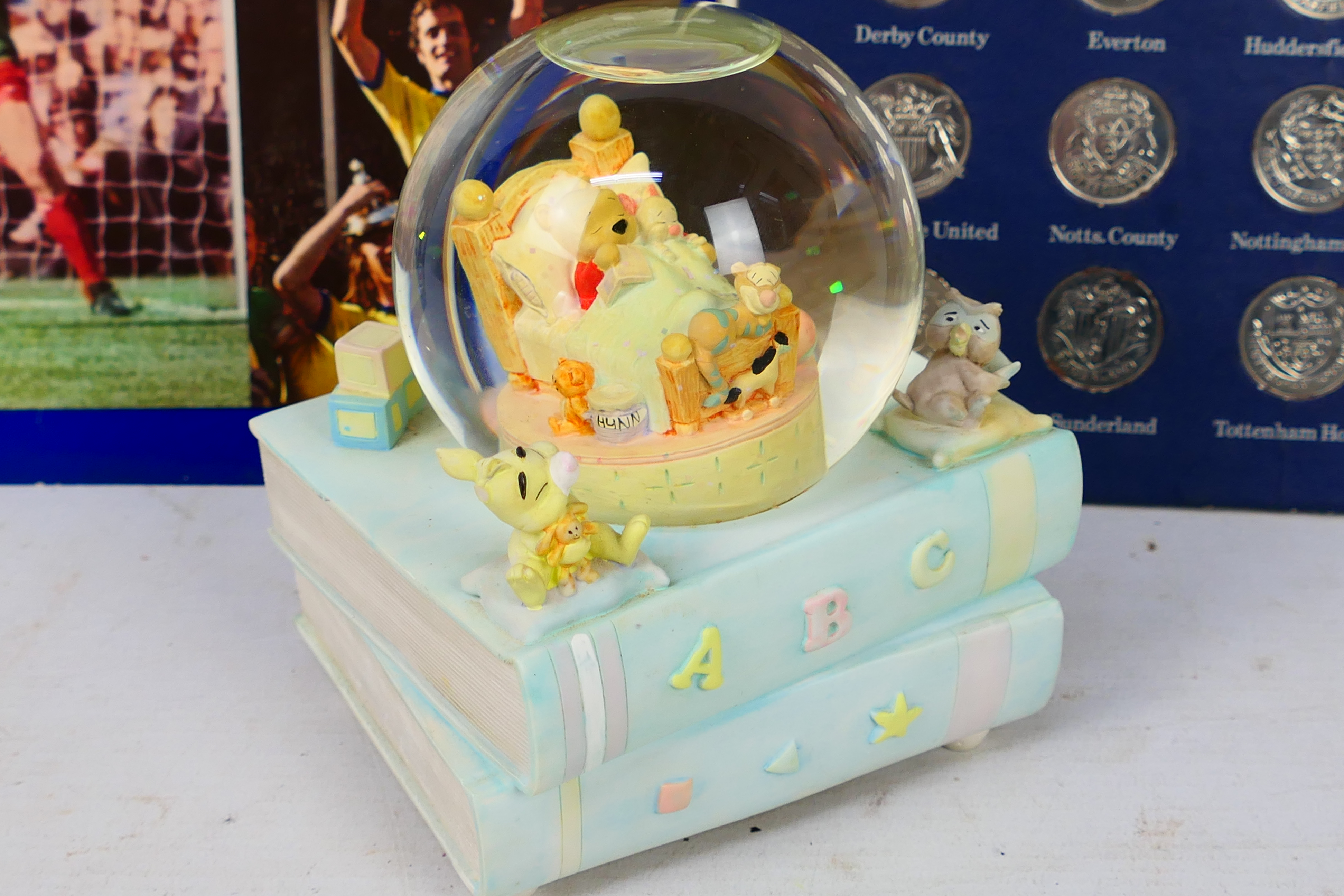An ESSO FA Cup Centenary Collector Coin Set and a Disney Winnie The Pooh snow globe. - Image 2 of 5