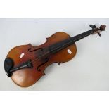Violin, paper label to the interior Vuillaume a Paris, Rue Croix des Petits Champs 46,