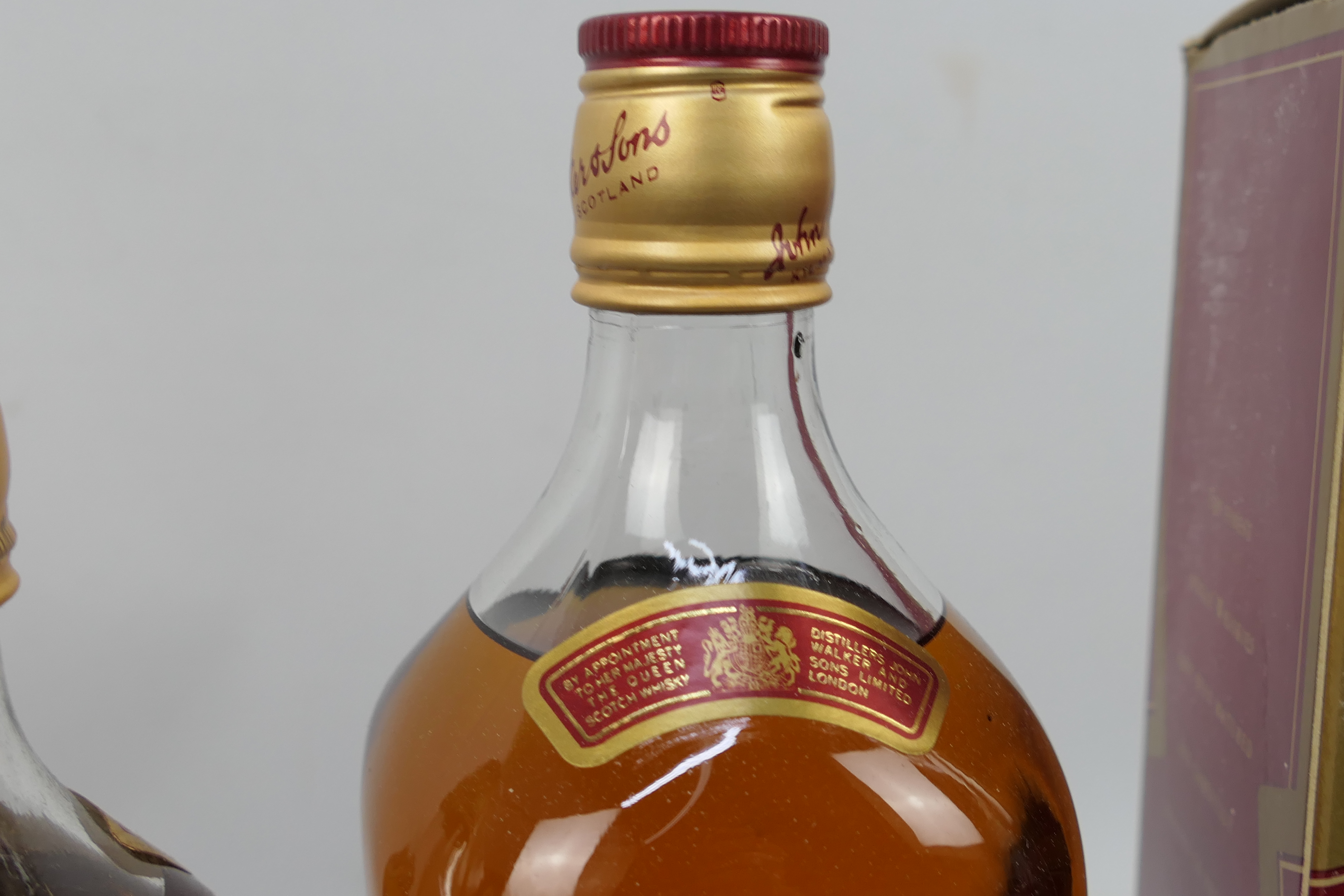 Two bottles of Johnnie Walker Red Label comprising one 1. - Image 8 of 8
