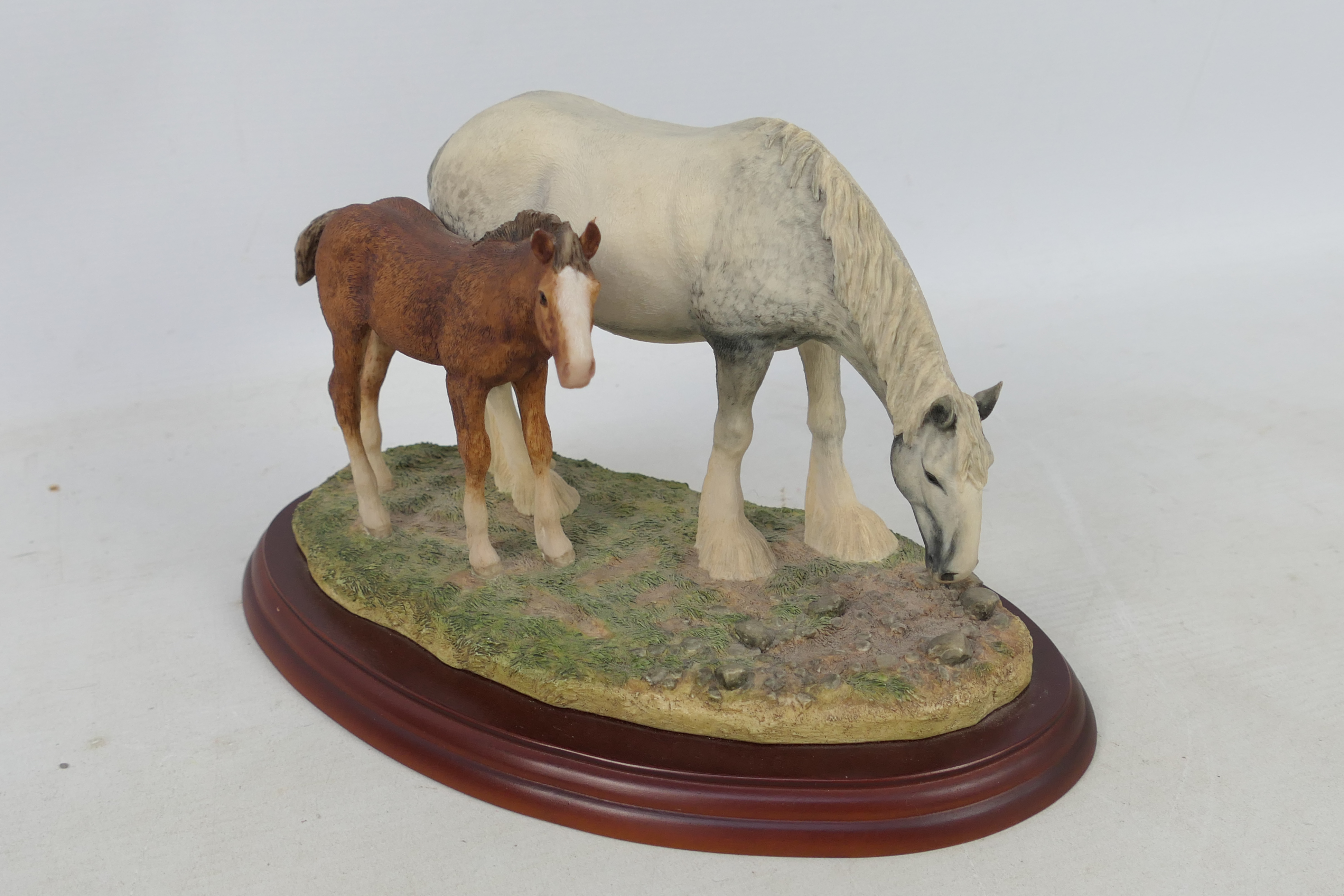 Border Fine Arts - Two animal groups comprising Wild Goose Chase and Shire Mare And Foal, - Image 3 of 4