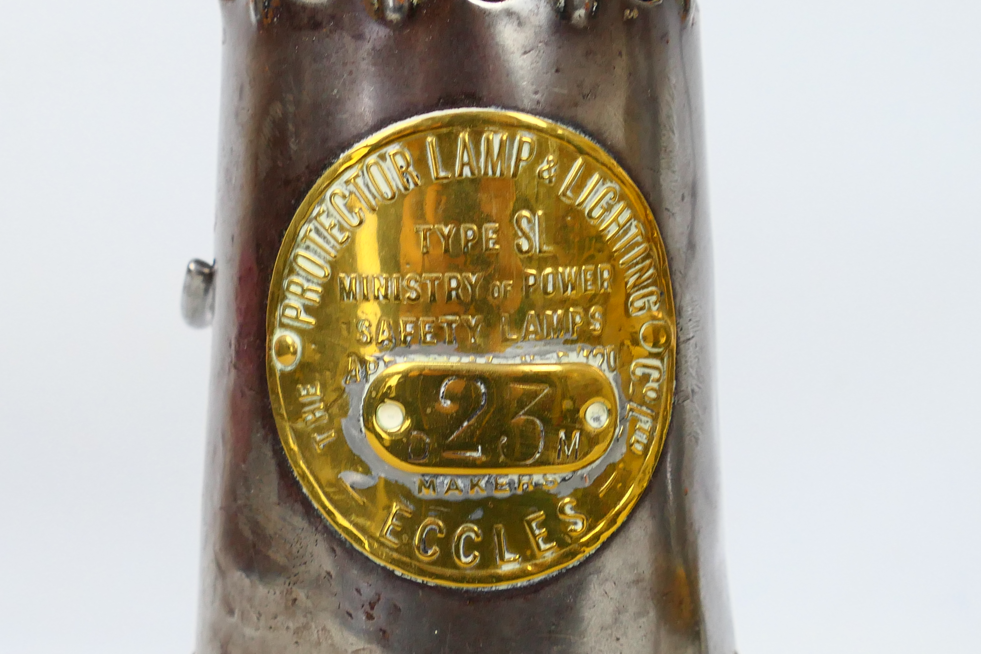 Two Eccles Protector Lamp & Lighting Company Ltd safety lamps comprising a type SL and a type 6, - Image 2 of 7