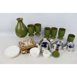 Lot comprising ceramics to include Shelley, tea wares with chrome plated covers and similar,