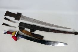 A wall hanger sword,