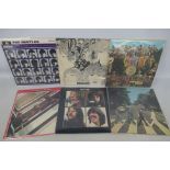 The Beatles - Six 12" vinyl records comprising A Hard Day's Night PCS3058, Revolver PMC7009,