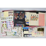 Philately - Two stockbooks containing a collection of used and mint stamps,