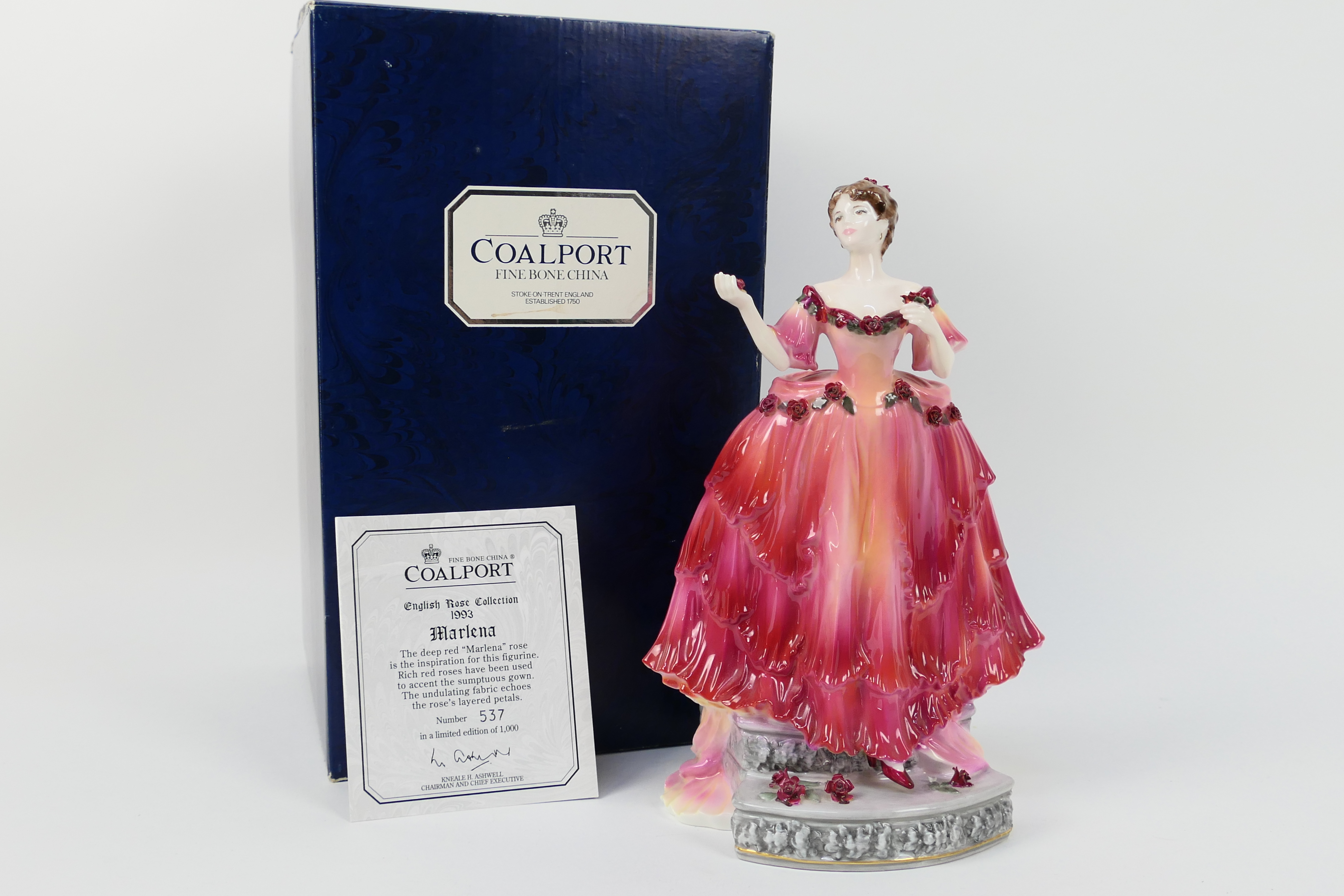 Coalport - A boxed limited edition lady figure from the 1993 English Rose Collection entitled
