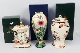 Boxed ceramics to include an Old Tupton Ware vase (27 cm height) with floral decoration,
