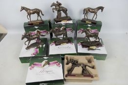 Seven boxed Atlas Editions model racehorses, The Sport Of Kings edition, comprising Shergar (x2),