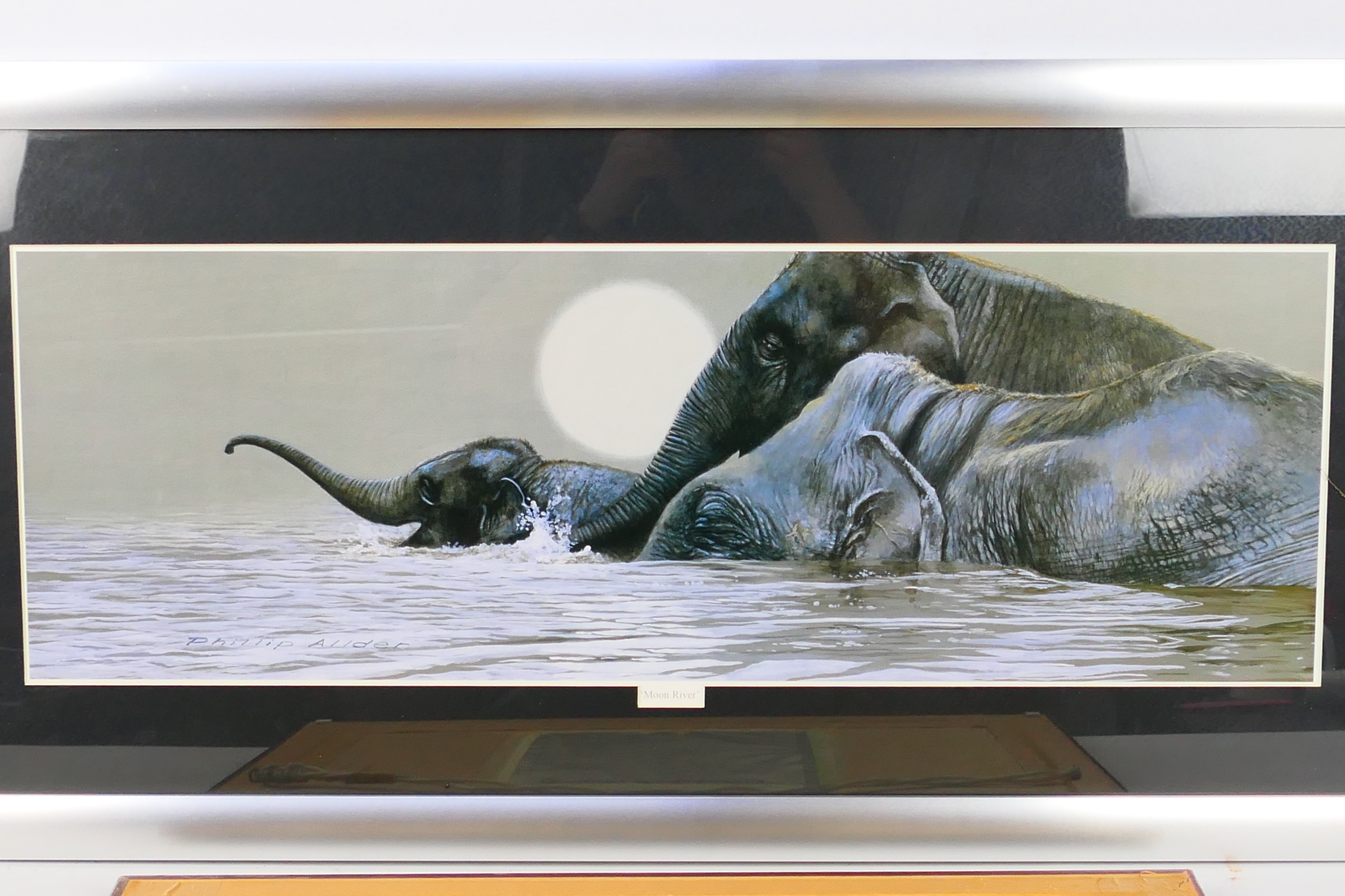 Two framed prints comprising Elephants by David Shepherd issued in a limited edition of 950, - Image 5 of 6