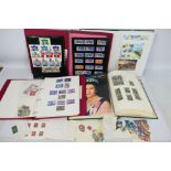 Philately - Lot to include an album of Channel Islands mint stamps, an album of used GB stamps,