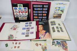 Philately - Lot to include an album of Channel Islands mint stamps, an album of used GB stamps,