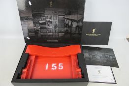 Liverpool Football Club - A Collectors Edition wooden seat from Anfields Main Stand,