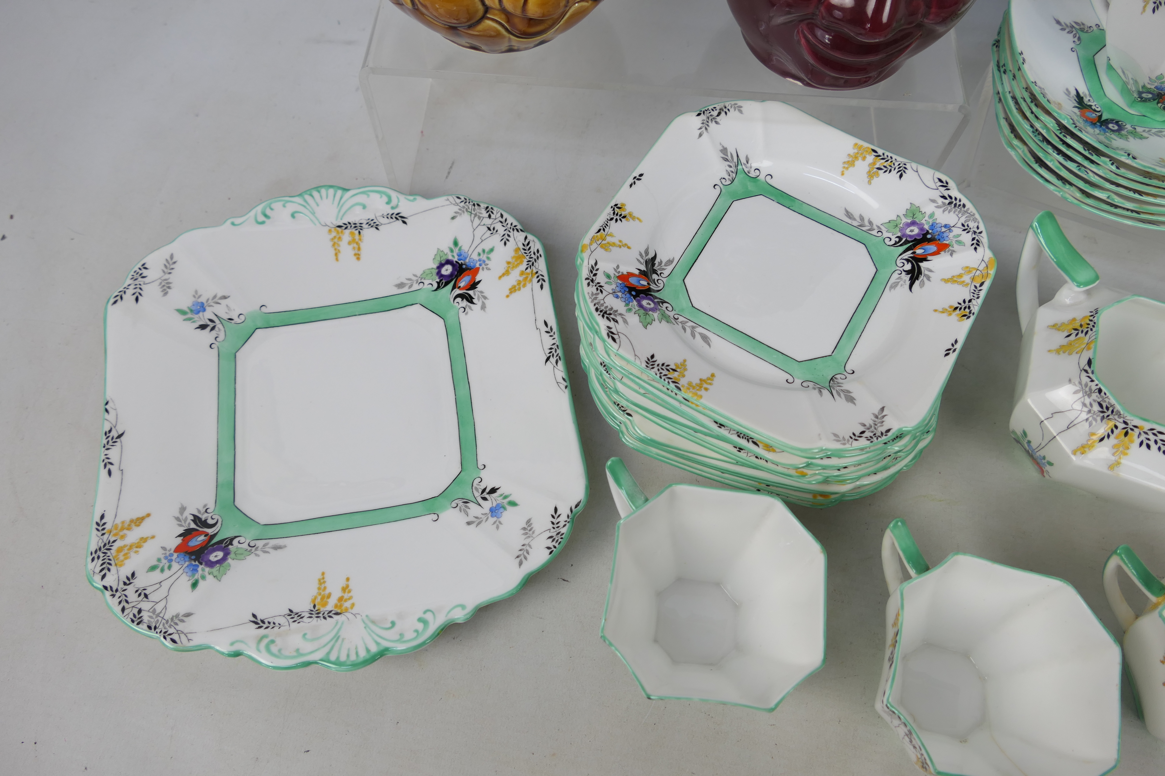 Shelley - A part tea service with floral decoration, - Image 4 of 6