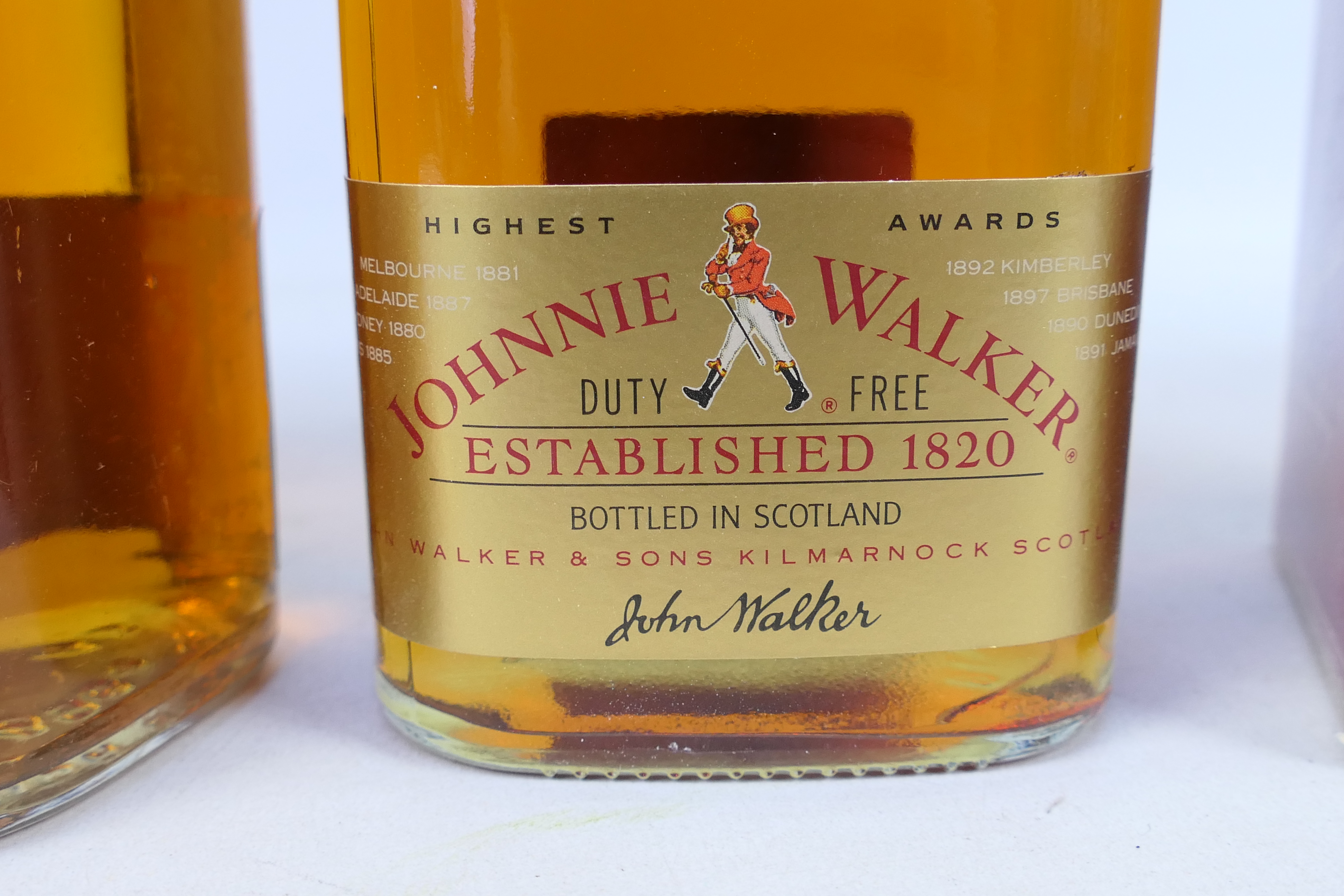 Two bottles of Johnnie Walker Red Label comprising one 1. - Image 7 of 8