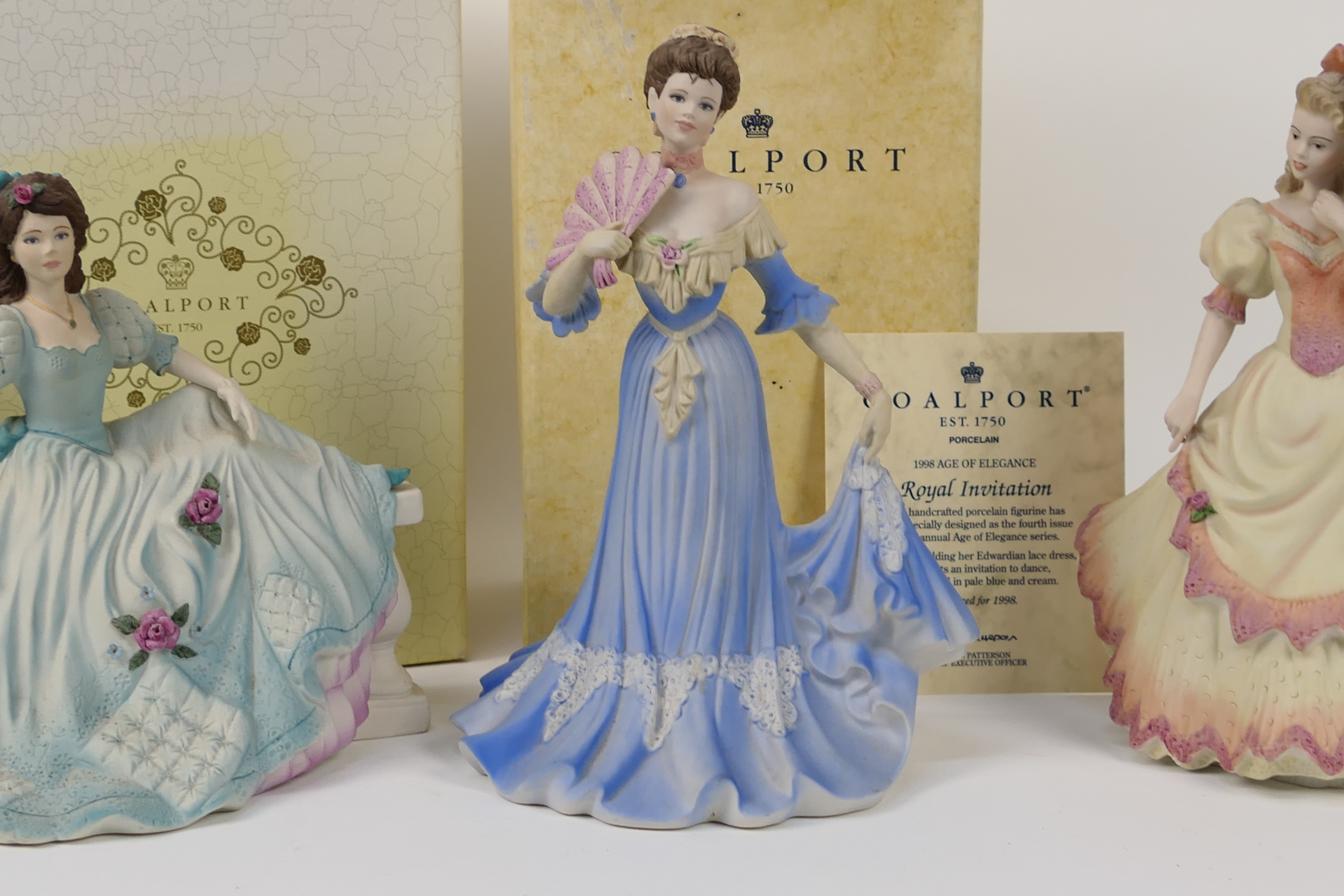 Coalport - Three figures from the Age Of Elegance collection comprising Royal Invitation, - Image 3 of 7