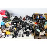Photography - A collection of cameras and accessories to include lenses, light meters and similar.