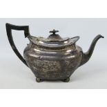 A George V silver tea pot, Sheffield assay 1919, sponsors marks for James Dixon & Sons Ltd,