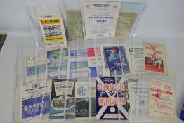 A collection of various football programmes 1950's and 1960's, in excess of 30.